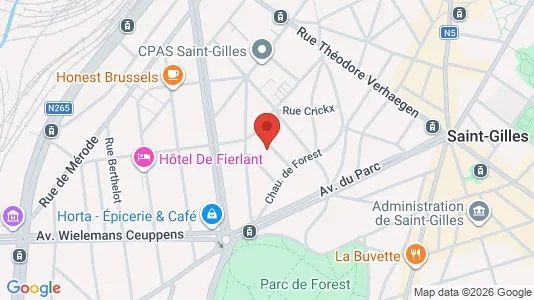 Apartments for rent i Brussels Sint-Gillis - kort over placeringen