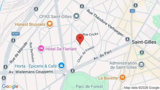 Apartments for rent i Brussels Sint-Gillis - kort over placeringen