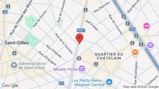 Apartments for rent i Brussels Sint-Gillis - kort over placeringen