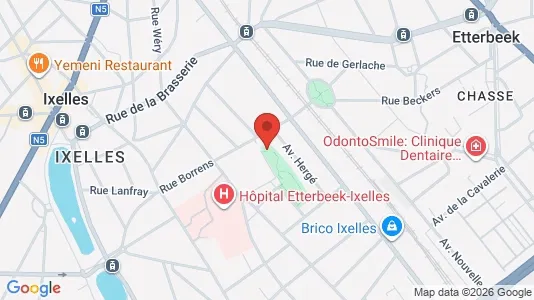 Apartments for rent i Brussels Elsene - kort over placeringen