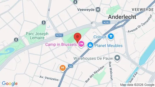 Apartments for rent i Brussels Anderlecht - kort over placeringen