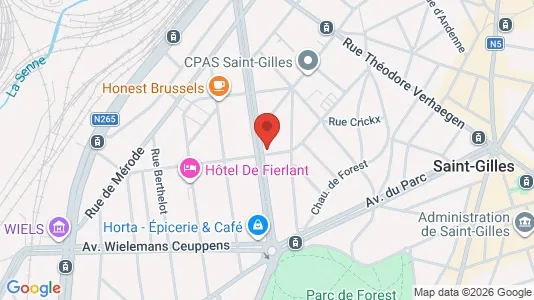 Apartments for rent i Brussels Vorst - kort over placeringen