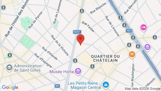 Apartments for rent i Brussels Sint-Gillis - kort over placeringen