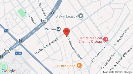 Apartments for rent i Brussels Sint-Pieters-Woluwe - kort over placeringen