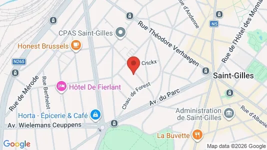 Apartments for rent i Brussels Sint-Gillis - kort over placeringen