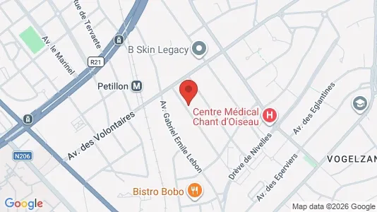 Rooms for rent i Brussels Sint-Pieters-Woluwe - kort over placeringen