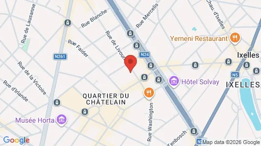 Apartments for rent i Brussels Elsene - kort over placeringen