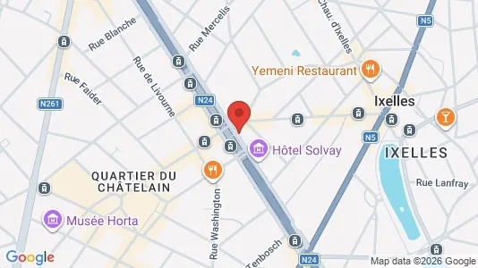Apartments for rent i Brussels Elsene - kort over placeringen