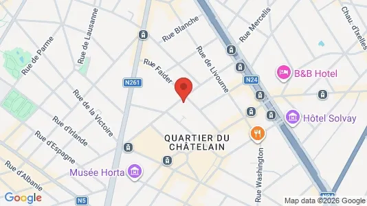 Apartments for rent i Brussels Elsene - kort over placeringen