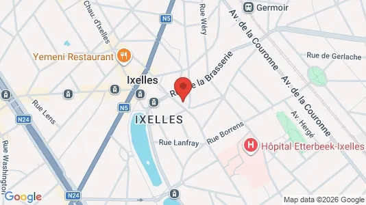Apartments for rent i Brussels Elsene - kort over placeringen