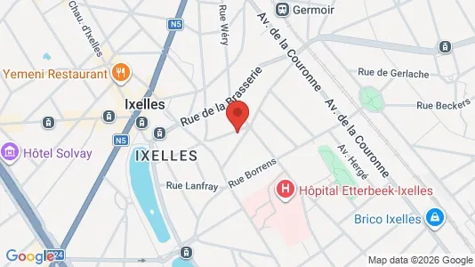 Apartments for rent i Brussels Elsene - kort over placeringen