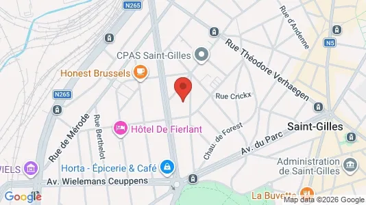 Apartments for rent i Brussels Sint-Gillis - kort over placeringen