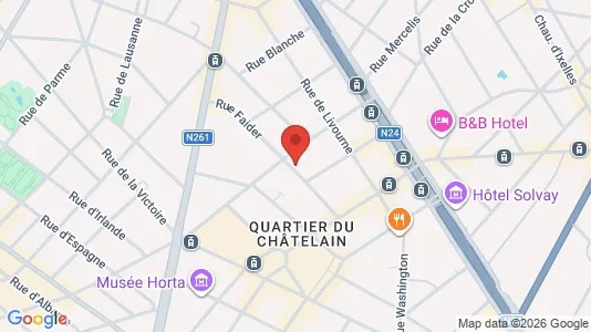 Apartments for rent i Brussels Elsene - kort over placeringen