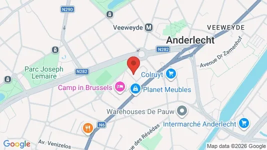 Apartments for rent i Brussels Anderlecht - kort over placeringen