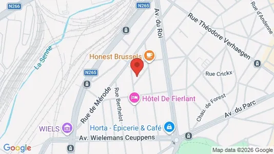 Apartments for rent i Brussels Vorst - kort over placeringen