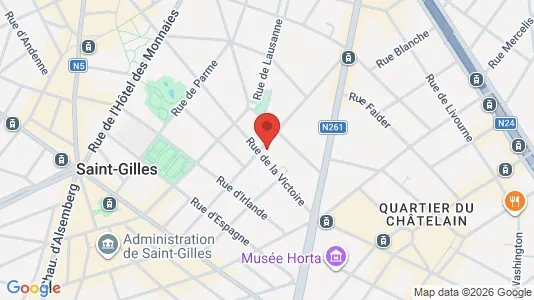 Apartments for rent i Brussels Sint-Gillis - kort over placeringen
