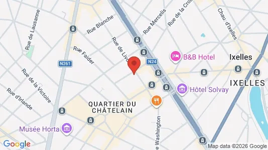 Apartments for rent i Brussels Elsene - kort over placeringen