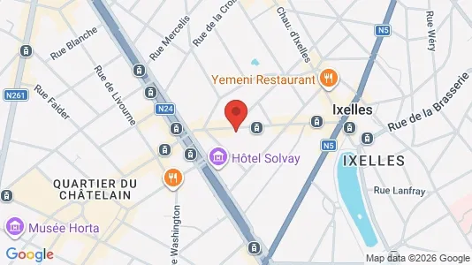 Apartments for rent i Brussels Elsene - kort over placeringen
