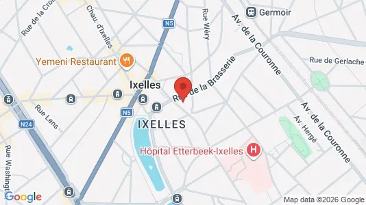 Apartments for rent i Brussels Elsene - kort over placeringen
