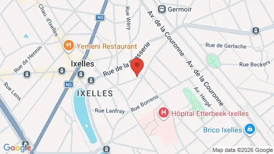 Apartments for rent i Brussels Elsene - kort over placeringen