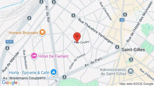 Apartments for rent i Brussels Sint-Gillis - kort over placeringen