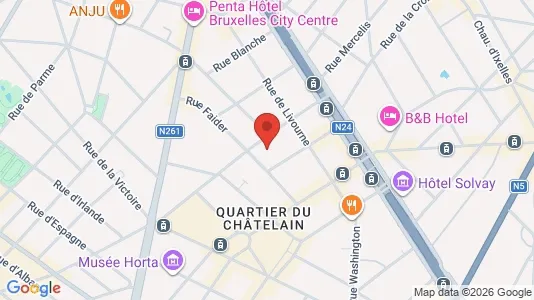 Apartments for rent i Brussels Elsene - kort over placeringen