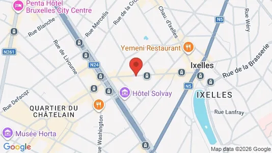 Apartments for rent i Brussels Elsene - kort over placeringen