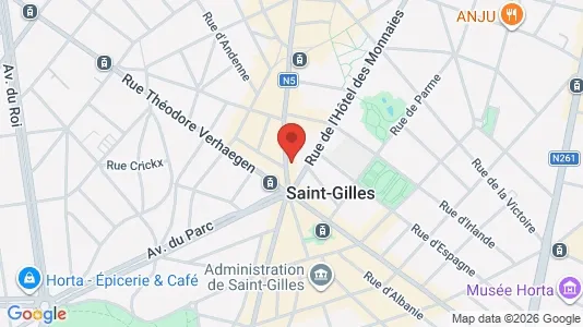 Apartments for rent i Brussels Sint-Gillis - kort over placeringen