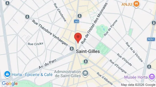 Apartments for rent i Brussels Sint-Gillis - kort over placeringen