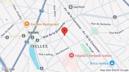 Apartments for rent i Brussels Elsene - kort over placeringen