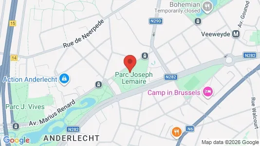 Apartments for rent i Brussels Anderlecht - kort over placeringen