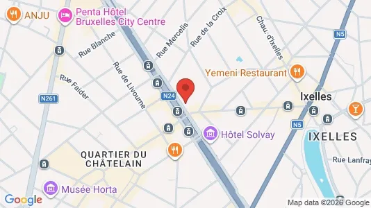 Apartments for rent i Brussels Elsene - kort over placeringen