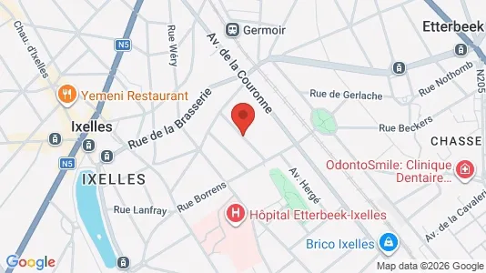 Apartments for rent i Brussels Elsene - kort over placeringen