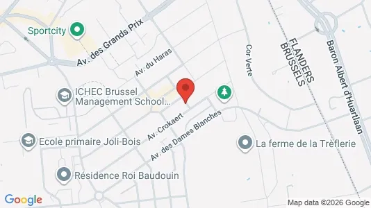 Apartments for rent i Brussels Sint-Pieters-Woluwe - kort over placeringen