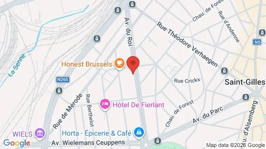 Apartments for rent i Brussels Vorst - kort over placeringen