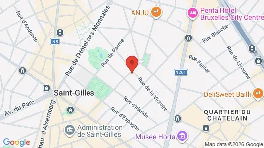 Apartments for rent i Brussels Sint-Gillis - kort over placeringen