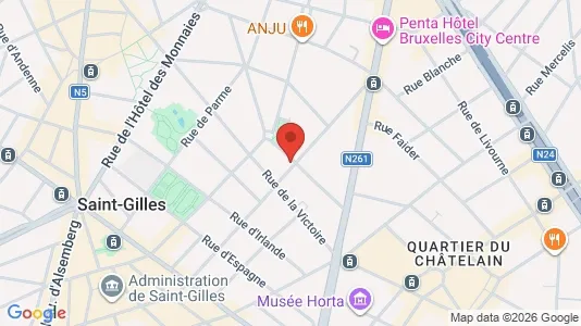 Apartments for rent i Brussels Sint-Gillis - kort over placeringen