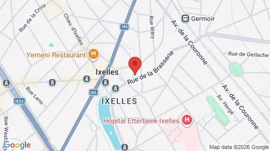 Apartments for rent i Brussels Elsene - kort over placeringen
