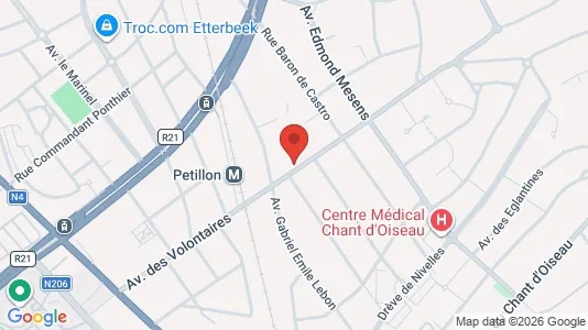 Apartments for rent i Brussels Etterbeek - kort over placeringen