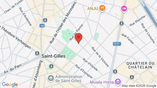 Apartments for rent i Brussels Sint-Gillis - kort over placeringen