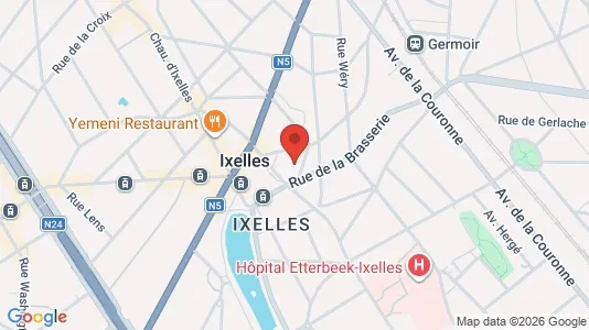 Apartments for rent i Brussels Elsene - kort over placeringen