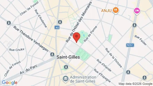 Apartments for rent i Brussels Sint-Gillis - kort over placeringen