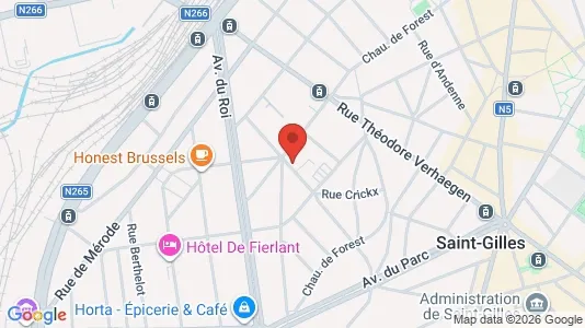 Apartments for rent i Brussels Sint-Gillis - kort over placeringen