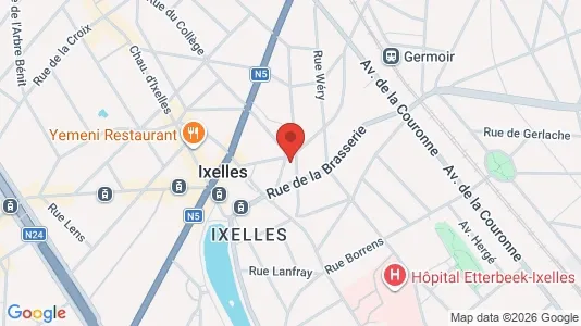 Apartments for rent i Brussels Elsene - kort over placeringen