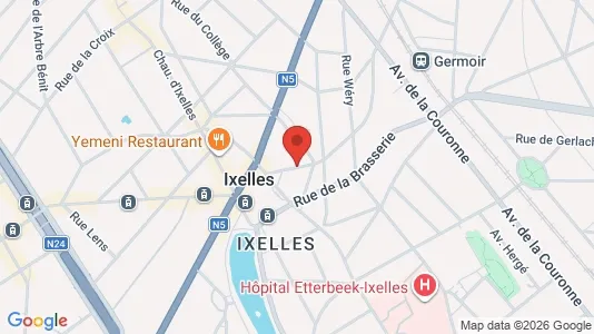 Apartments for rent i Brussels Elsene - kort over placeringen