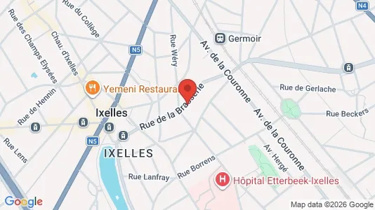 Apartments for rent i Brussels Elsene - kort over placeringen