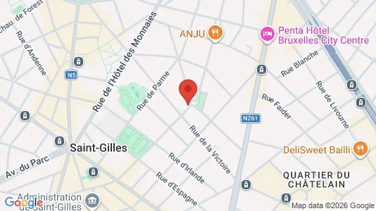 Apartments for rent i Brussels Sint-Gillis - kort over placeringen