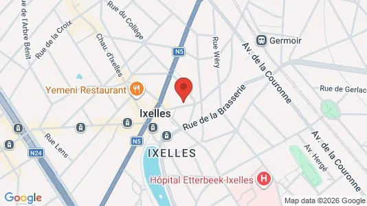 Apartments for rent i Brussels Elsene - kort over placeringen