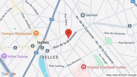 Apartments for rent i Brussels Elsene - kort over placeringen