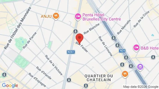 Apartments for rent i Brussels Sint-Gillis - kort over placeringen